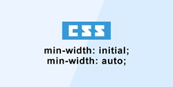 min-width initialとautoを併用