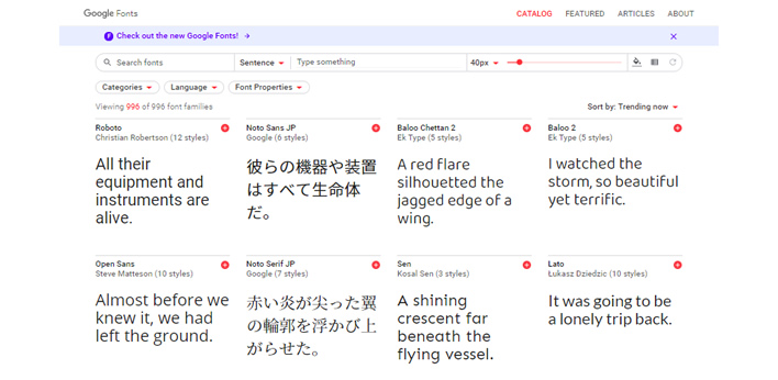 Google Fonts