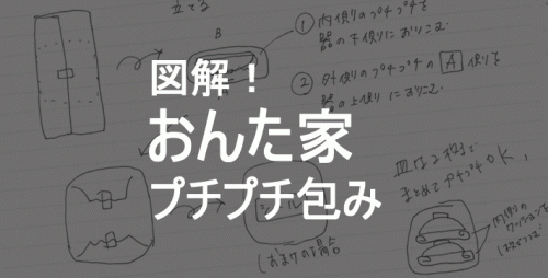 ★図解！おんた家プチプチ包み